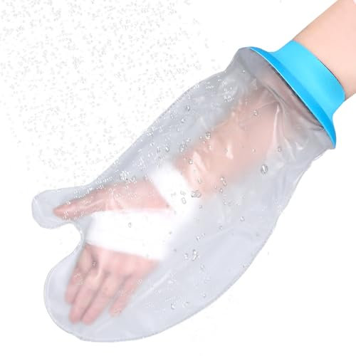 Hand Cast Cover, Waterproof Hand Cover for Shower, Soft Comfortable Hand Cover for Shower After Surgery, Reusable Plaster Cast Bag for Bathing and Shower