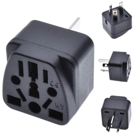 Adattatore da viaggio universale | Adattatore per presa internazionale a 3 pin per la Nuova Zelanda - Adattatore da parete 250V10A per viaggiare in Cina, Australia, Nuova Zelanda, Argentina