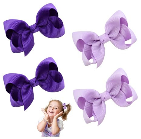 YZROHYI 4 Mollette per Capelli Bambina,Accessori Capelli Neonata,Fermagli Capellis Fiocco,Fermagli Bimba Elegante,Hair Clips For Girls,Pinzette Capellis Donna,Forcine Piccole,Clip per Capellis Ragazze
