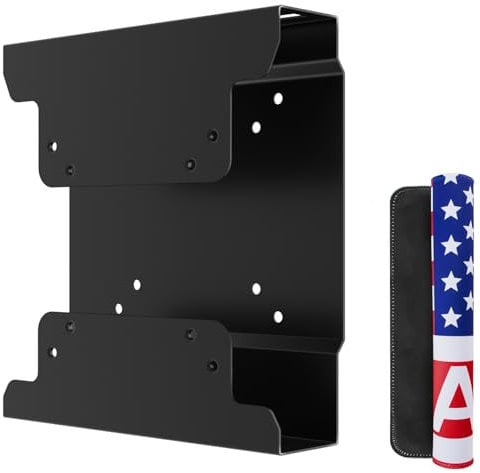 Dinghosen Mini PC VESA Mount for Dell Micro Mount with Mouse Pad, Install on Monitor Arm, for Dell OptiPlex Micro Form Factor Case, for MFF 3040 7080 5070 3000 7060 7090 9020, Wall/VESA/Under Desk