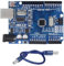 MELEDFCFK Placa de Desarrollo del microcontrolador Atmega328P UNO R3 con programación en C Mejorada(Motherboard Data Cable)