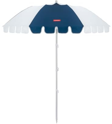 Flamingueo Sombrilla Playa Grande 210x160cm - Parasol con Protección Solar UPF 50+ para Playa, Jardín y Piscina - Orientación y Altura Regulable - Poliéster Waterproof
