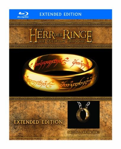 Der Herr der Ringe - Die Spielfilm Trilogie (Limited Extended Editions inkl. Der Eine Ring-Replik, exklusiv bei Amazon.de) [Blu-ray]