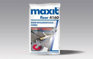 maxit floor 4160 réglage rapide du nivellement | nivellement du ciment | 25 kg | Masse de ragréage pour le remplissage de grandes surfaces pour des épaisseurs de couche comprises entre 1 et 30 mm