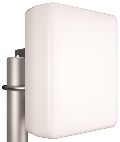 Tupavco TP542 Dual-Band (13dBi) Outdoor Directional Panel Antenna (2.4GHz & 5GHz WiFi) Wireless Network Signal (Pole Mast Mount) Weatherproof High-Gain Long-Range (w/N-Female Connector)
