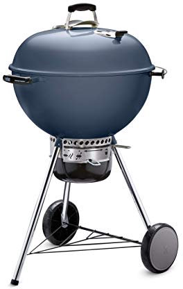 Weber Master-Touch Holzkohlegrill, 56 cm, Schieferblau