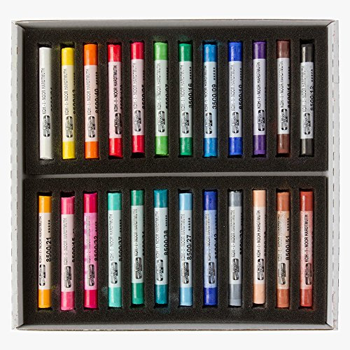 KOH-I-NOOR TOISON D'OR 8514 Weiche Künstler-Pastellkreiden (24 Stück)