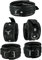 Bondage Set gepolstert echt Leder Hand und Fuß Fesseln Fessel + Halsband Fesselset schwarz Handfesseln Fußfesseln gepolstert TOP QUALITÄT