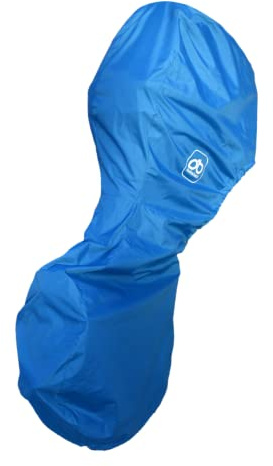 Ducksback Waterproof Full Outboard Engine Cover, 7-12 HP, Blue | Waterproof, UV resistant, breathable 300D polyester, zip fastening Elasticated waist easy fit 130cm high 148cm circumference