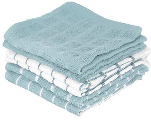 Ritz 82466 100% algodón de rizo, muy absorbente, juego de paños para platos, x 12 pulgadas, paquete de 6, rocío