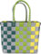 normani Einkaufstasche geflochten mit Henkeln - Tragetasche extra robust Farbe Classic/Kula