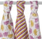 xkko Mullwindeln Muslin 70x70 cm Bio-Baumwolle 3er-Set (Ginkgo)