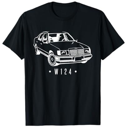 W124 Silhouette Auto Oldtimer Klassiker T-Shirt