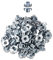 LIKERAINY Tuercas M10 x 12mm con 4 Dientes Metal T-Nuts Tuercas de Fijación para Muebles de Madera Insertos Ciegos Tuerca 100Pcs