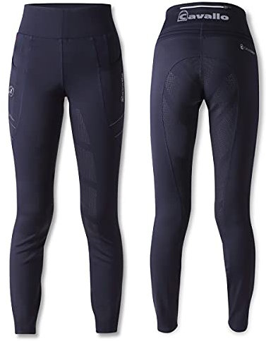 Cavallo Reitleggings Lin Grip in darkblue, Größe:32