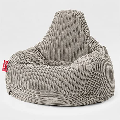 Lounge Pug - Gaming Sitzsack Sessel - Cord Nerzfarben - Teardrop - Sitzsack Sessel