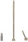 Marcopol Lot de 40 vis à bois universelles en acier zingué jaune Tête Torx Tête fraisée Vis à panneaux d'aggloméré 6,0 x 140 mm