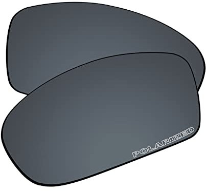 EZReplace Verres de rechange pour lunettes de soleil Oakley Monster Pup (verres polarisés), Miroir en polycarbonate noir mis à jour, Taille unique