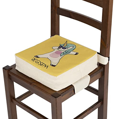 Alzasedia Per Bambini Rialzo Sedia Alzatina Bimbi Cuscino Alzabimbo X Tavolo Bambino Portatile Alzata Bimbo Alzatine Sedie Seduta Rialzata Riduttore Altezza Alza Sedile (32x32x8cm)