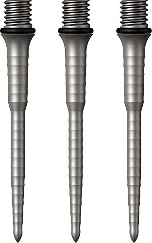 Mission Darts Points Titan Ripple | Titanium Conversion Point | 34mm | Silver (X2658)