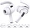 AhaStyle AirPods Pro 2 Ear Hooks【Added Storage Pouch】4 Pairs Anti-Slip Ear Covers Silicone Accessories Compatible with Apple AirPods Pro 2nd Generation 2022 (2 Large+2 Small, White)