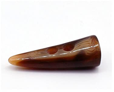 Uteruik Horn Imitation Tooth Toggle Buttons Resin Coat Buttons Sew On Buckles for Coat Jacket 5.5cm, 10pcs (#B)