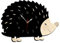 Artibetter Cartoon-Igel-Förmige Uhr Zum Aufhängen Dekorative Wanduhr Akzente Für Zuhause Trendige Heimdekoration Stille Uhr Licht Hausdekorationen Für Zuhause Stummes Bambusprodukt