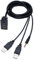 Keple Car Dash Flush Mount Type C USB AUX Socket Port 1M Car Stereo Dual USB & AUX Plug Jack Panel Extension Cable Adapter for Truck, Boat, Motorcycle, Bike, Marine, Vehicle Connector (1 Meter)