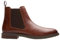 Clarks Jaxen Facile, Stivali Chelsea Uomo, Pelle Marrone Chiaro, 44 EU