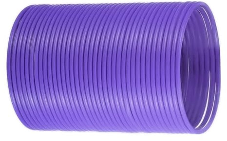 AYYDS Peddigrohr Flechtmaterial, Ø 3.5-4.1mm Hohle Rund Kunststoff Rattan, Wasserdicht PE Rattan Geflecht, Rolle 500g=75m Flechtmaterial für Stricken Handgemachtes Rattan Kunsthandwerk (Lila)