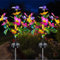Solarlampen für Außen Garten, 2 Pack Schmetterling LED Solarleuchten 2 Modi Gartendeko, IP65 Wasserdicht Solar Gartenleuchten für Garten Balkon Terrasse Dekoration Geschenke für Frauen Muttertag