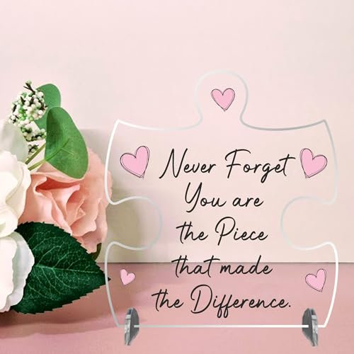 Never Forget Jigsaw Puzzle Piece: Unique Gift, Keepsake Plaque, Thank You Nan or Nanny Gift, Inspirational Mum Gift, Home Decor, You Are the Difference Puzzle | (Small 11cm x 10cm)