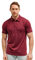 100% Merino Poloshirt Herren - Outdoor Atmungsaktiv Merino Shirt Herren Kurzarm Regular Fit (Burgundy Polo, Large)