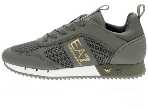 EA7 Black&White Lace Up Sneakers Herren - 43 1/3