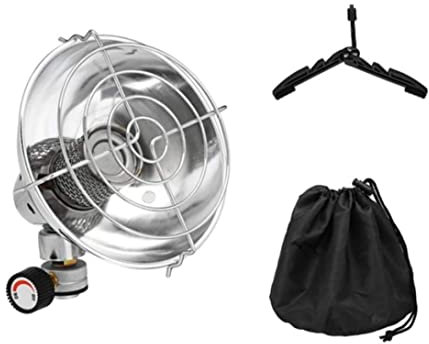 SMELEYOU Calentador de tienda de campaña, calentador de gas portátil, mini calentador de tienda de campaña, calentador de propano y butano con bolsa de almacenamiento