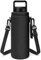 Linkidea Porte-bouteille d'eau compatible avec la bouteille d'eau YETI Rambler 36 oz, la bouteille d'eau Yonder 1,5 L/50 oz, sac à bandoulière isolé en néoprène avec dragonne (Noir)