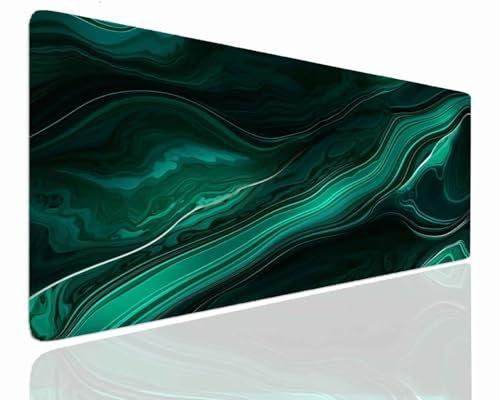 Tapis de Souris de Jeu 900x500x4mm Tapis Souris XXL Gamer Grand Tapis de Souris Dark sous Main Bureau Antidérapant étanche, Tapis Souris Gamer à Bords Cousus pour Jeux, Ordinateur, PC J-282
