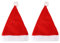 Pwshymi 2 Stück Plüsch-Weihnachtsmütze mit LED-Lichtern, Nylon, Weich, 4 Leuchtende Farben, Rot, Weiß, LED-Weihnachtsmütze für Weihnachten