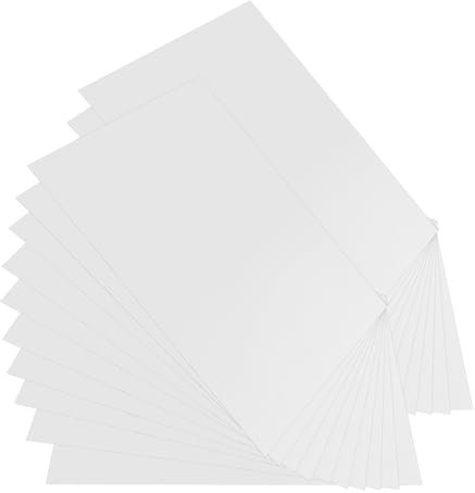 VILLCASE 1 Satz Druckerpapier Vinyl Aufkleber Versandetiketten Für Pakete Aufkleberetiketten Für Drucker Bedruckbares Vinyl-aufkleberpapier Glänzendes Kartonpapier Pp Weiß 30 Blatt