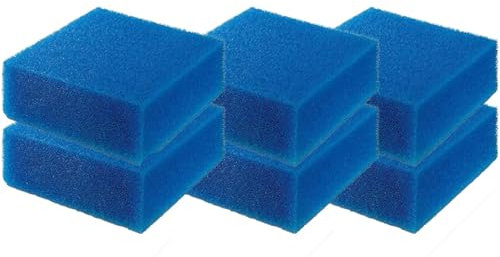 GERUI 6 pcs fürJuwel Compact/H/Bioflow 3.0,88051 Filtermedienset,Aquarium - bioPlus fine M (Compact) - Filterschwämme fein