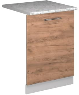 Vicco Panel Frontal del lavavajillas Fame-Line, Roble Dorado, 60 cm, ET Mármol