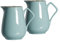 Ritzenhoff & Breker Krüge-Set Casa 2-teilig, 800 ml, Servierkrüge im Vintage-Look, Mix & Match-Geschirr, Spülmaschinenfest & Mikrowellengeeignet, Porzellan, Blau