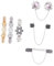 Ipetboom 12pièces Broches Chic Épingle à Vêtements Décorative Pour Écharpes Pulls Et Manteaux