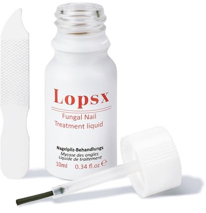 Lopsx Fungal Nail Treatment Liquid Toenail Fungus Treatment – Antifungal Solution for Toenail and Athlete’s Foot, 10 ml