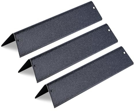 VEVOR Barre Aromatizzanti Pannello Diffusore BBQ 3 Barre Flavorizer Acciaio Smaltato Porcellanato per Griglie Weber Spirit I II 200 Series, Inclusi Spirit ll E-210, ll E-220, ll S-210, E-210, S-210