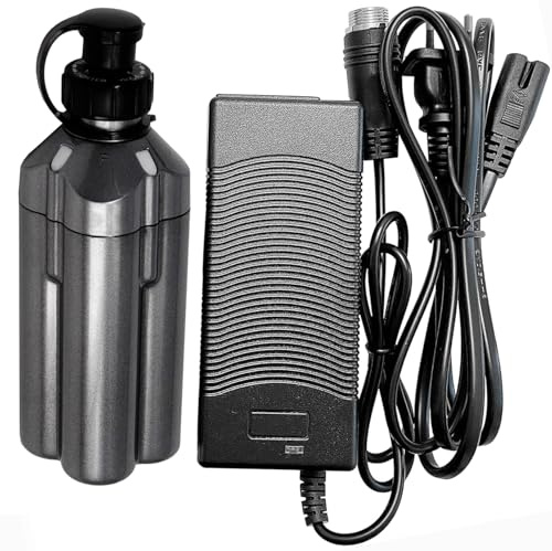 14,8V 2500mAh BM2500 Akku mit RB-CC4002 Ladegerät Kompatibel mit Daiwa BM2300 BM2900 BM2300N BM2000 BM2000II BM2300C LB3100C Ersetzen für Daiwa Angelrollen Batterie Tanacom 750 1000 500FE
