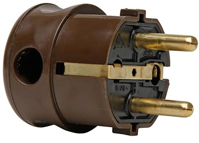 Kop Winkelstecker PVC Brn.