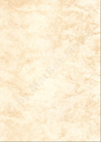 Marmorpapier, DIN A4, 250g/m², 25 Blatt, beige