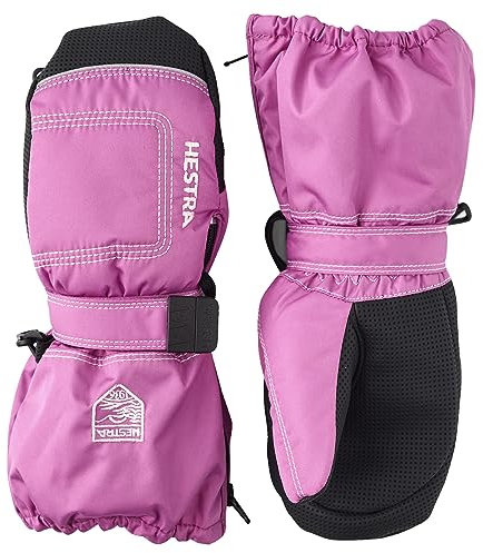 Hestra – Babyhandschuhe, Unisex, lang, mit Reißverschluss, Herren, kirschrot, 3