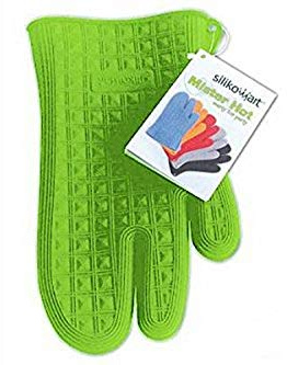 Silikomart | Mister Hot Ofenhandschuh aus Silikon, Farbe Grün, Maße 250 x 168 mm